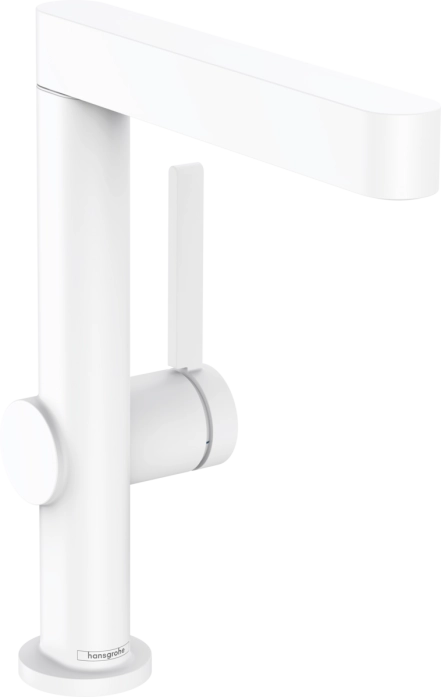 Змішувач для умивальника Hansgrohe Finoris 230 з повротним носиком білий матовий (76060700)