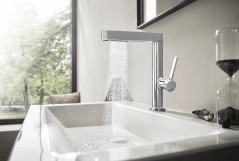 Змішувач Hansgrohe Finoris для умивальника 230, з висувним виливом (76063000) Фото - 1