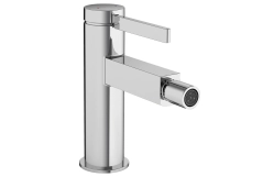 Смеситель для биде Hansgrohe Finoris со сливным гарнитуром push-open, черный матовый (76200000)