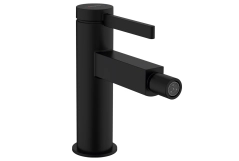 Смеситель для биде Hansgrohe Finoris со сливным гарнитуром push-open, черный матовый (76200670)