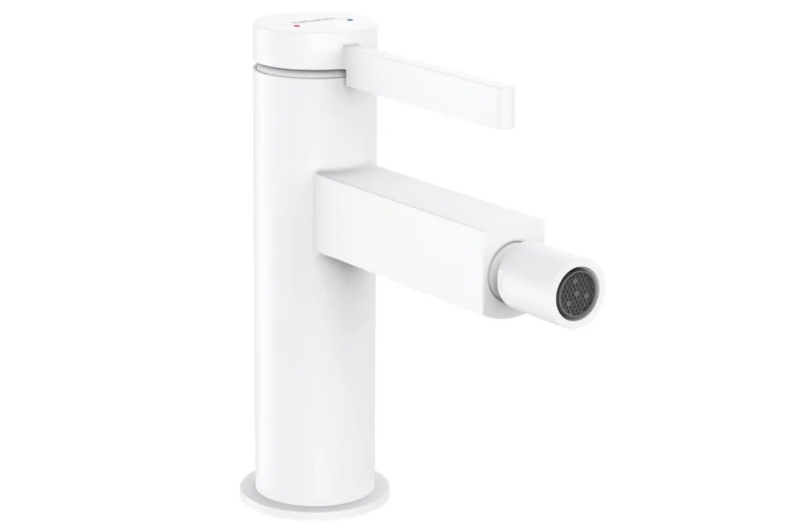 Смеситель для биде Hansgrohe Finoris с донным клапаном, белый матовый (76200700)