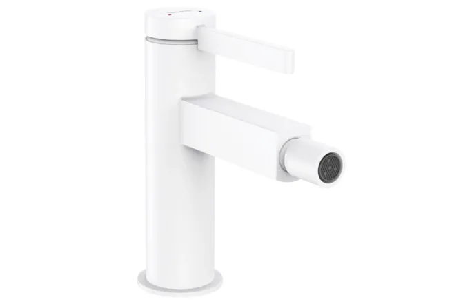 Змішувач для біде Hansgrohe Finoris з донним клапаном, білий матовий (76200700)