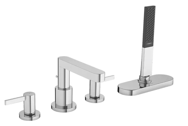 Смеситель на край ванны Hansgrohe Finoris с sBox на 4 отверстия, хром (76444000)