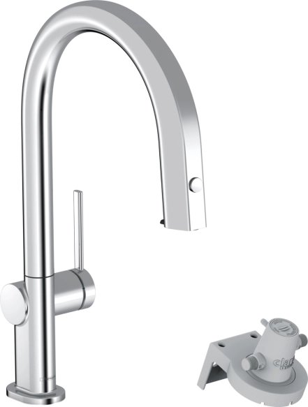 Смеситель для кухни Hansgrohe AQITTURA M91, с выдвижным изливом, 1jet, хром
