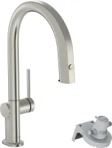 Смеситель для кухни Hansgrohe AQITTURA M91, с выдвижным изливом, 1jet, нержавеющая сталь