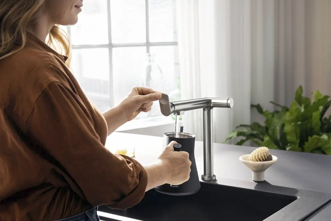 Змішувач для кухні з висувним виливом Hansgrohe AQITTURA M91 76804800 Фото - 1