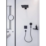 Верхний душ Hansgrohe Raindance E 3jet, черный матовый  Фото - 2