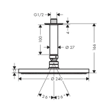 Верхний душ Hansgrohe Raindance E 240 Air, хром Фото - 1