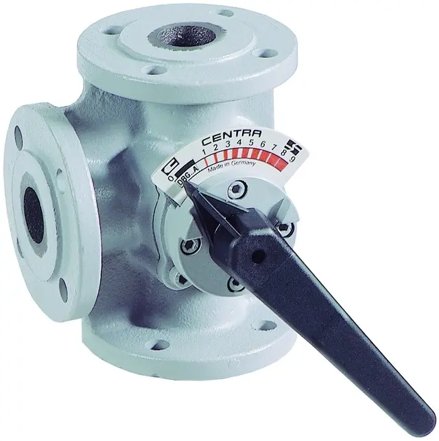 Клапан триходовий поворотний Honeywell Ду 100 (фланцевий) (DR100GFLA)
