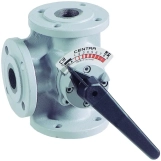 Клапан триходовий поворотний Honeywell Ду 100 (фланцевий) (DR100GFLA)