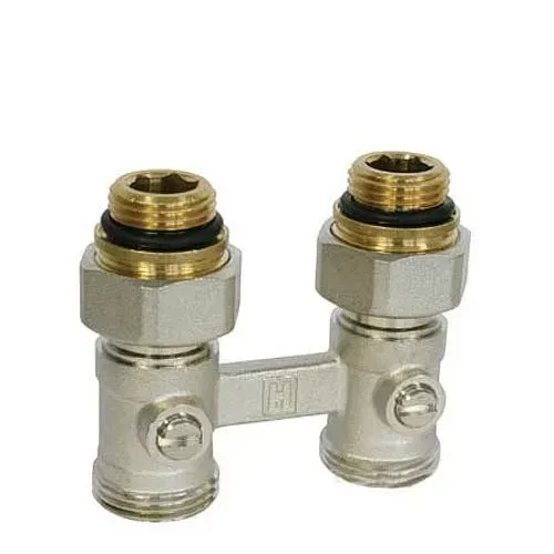 Узел нижнего подключения радиатора без байпаса (прямой) Honeywell (V2496DY015)