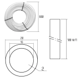 Труба PE-AL-PERT Icma 20х2 мм, 100 м №P199/197 Фото - 1