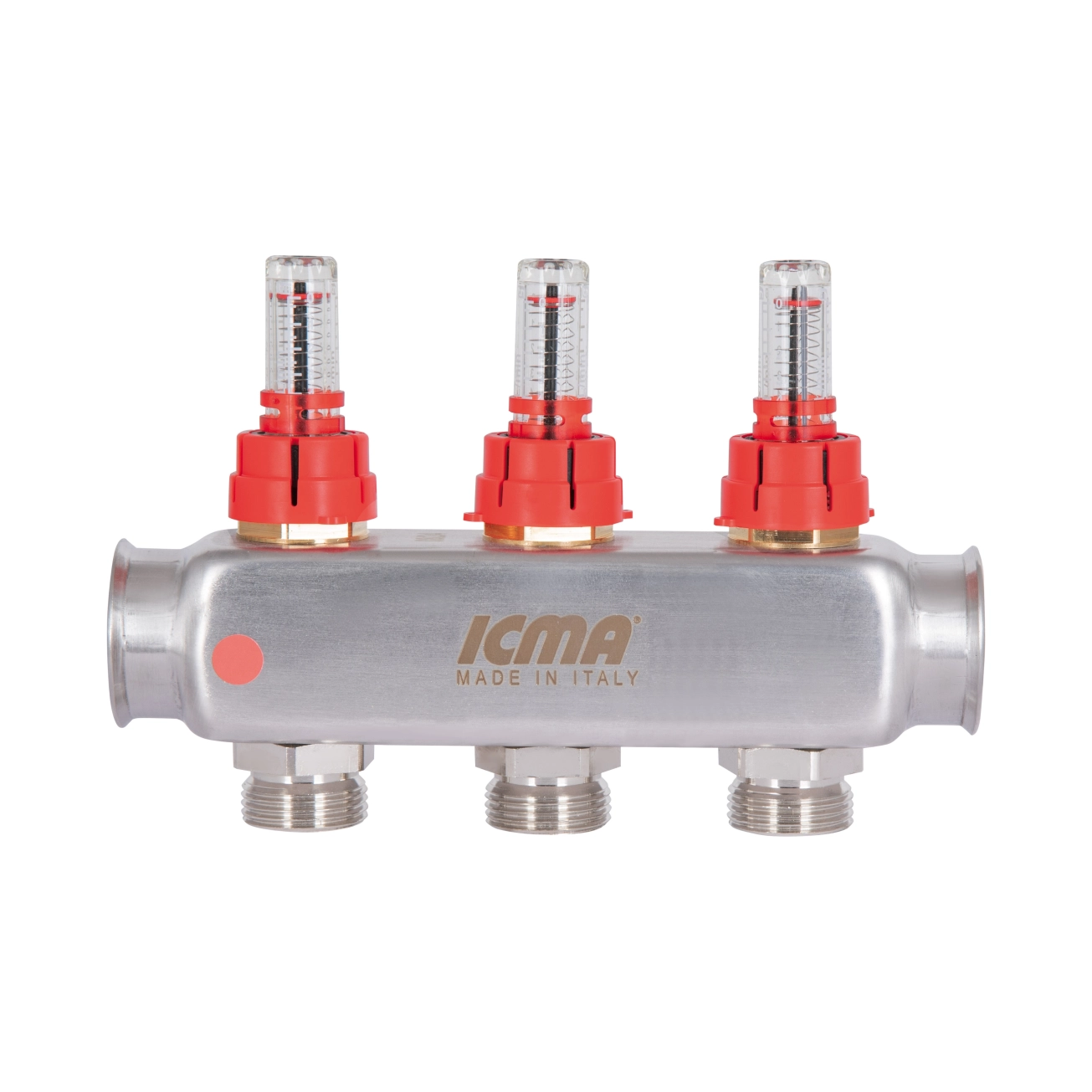 Коллектор с расходомерами (нерж.) 1 "х3 Icma № К073 Фото - 4
