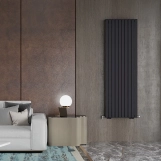 Радіатор дизайнерський IDEALE JOLANDA 11 10/1800/590 (1300Вт) антрацит Фото - 4