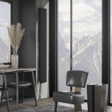 Радиатор дизайнерский IDEALE ADELE 12 8/1500/472 (1600Вт)черный мат Фото - 3