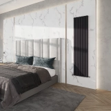 Радиатор дизайнерский IDEALE VITTORIA 11 9/1800/612 (1197Вт) черный мат Фото - 5