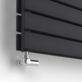 Радиатор горизонтальный IDEALE VITTORIA H 12 5/340/1600 (1150Вт)черный мат Фото - 1
