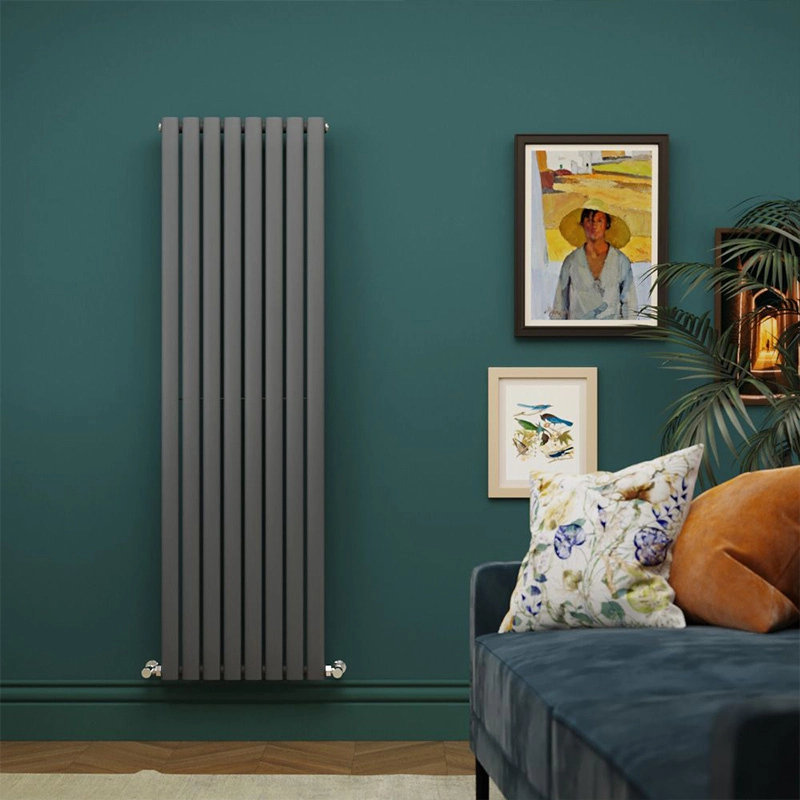 Радіатор дизайнерський IDEALE ADELE 11 8/1500/472 (825Вт) антрацит, універсальне підключення Фото - 3