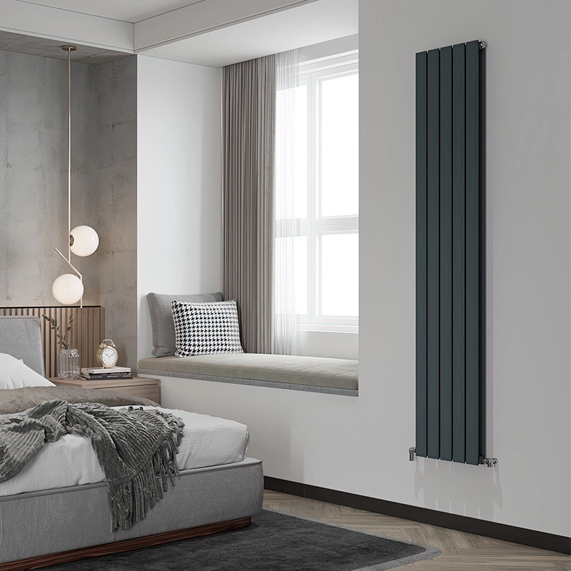 Радиатор дизайнерский IDEALE VITTORIA 12 5/1800/340(1280Вт) черный мат универсальное подключение Фото - 3