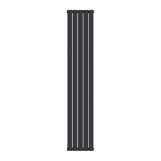 Радиатор дизайнерский IDEALE VITTORIA 12 5/1800/340(1280Вт) черный мат универсальное подключение
