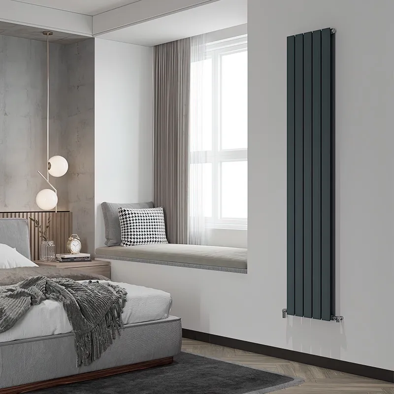 Радиатор дизайнерский IDEALE VITTORIA 12 6/1800/408 (1536Вт)черный мат универсальное подключение Фото - 3