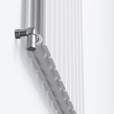 Радіатор дизайнерський IDEALE VITTORIA 12 7/1600/476 (1610Вт) білий мат універсальне підключення Фото - 1