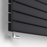 Радиатор горизонтальный IDEALE VITTORIA H 12 8/544/1400 (1413Вт) черный мат Фото - 1