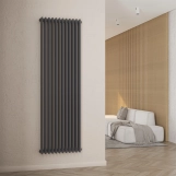 Радіатор дизайнерський IDEALE VIOLA 13 12/1800/560 (2136Вт) антрацит Фото - 2