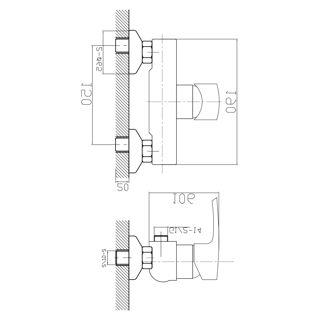 Смеситель для душа IMPRESE HORAK 15170, хром, 40 мм Фото - 1