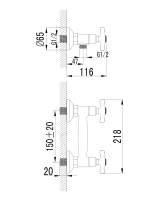 Змішувач для душу IMPRESE RALSKO NEW 15240NEW, хром Фото - 1