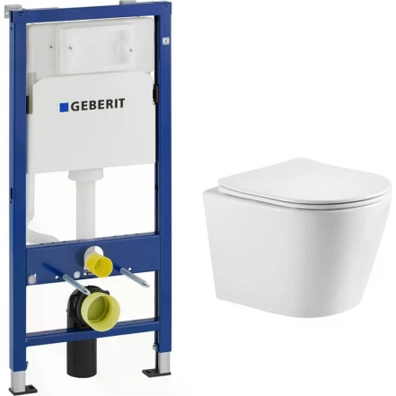 Набір інсталяційний: DOBRY унітаз twist, сидіння duroplast +458.103.00.1 DUOFIX Basic