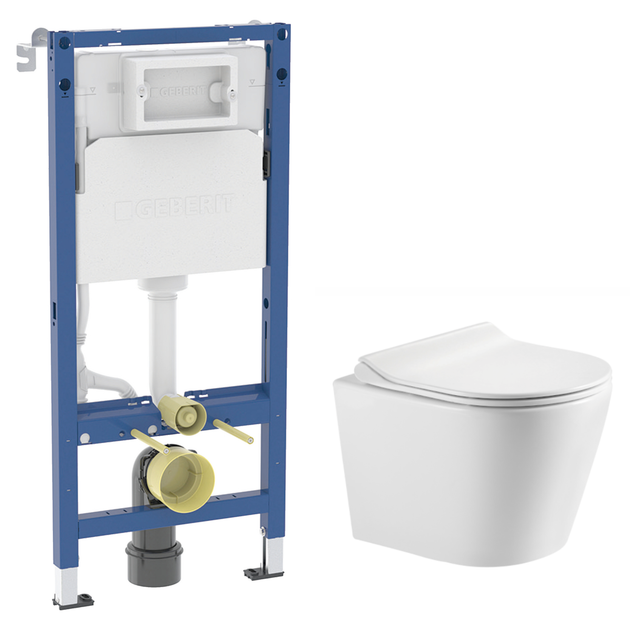 Установочный комплект: DOBRY c06822200 унитаз twist, сиденье duroplast +458.103.00.2 DUOFIX Basic
