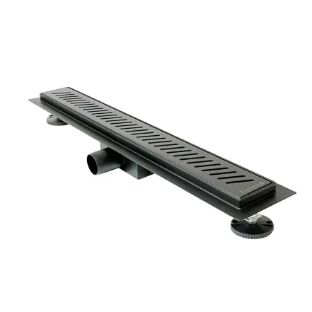 Душовий трап лінійний Imprese i-FLOW 600 мм, чорний (d44600SB07)