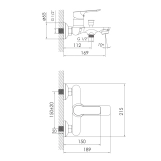 Смеситель для ванны IMPRESE KUCERA черный матовый (f03203410AA) Фото - 1