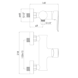 Смеситель для душа IMPRESE VACLAV f03306403AA, белый Фото - 1