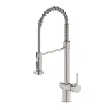 Смеситель для кухни Imprese Argo-S с гибким изливом сталь (f03409016BS)