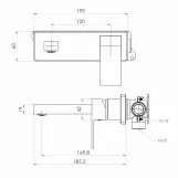 Смеситель для умывальника IMPRESE KARLOV f03507601AC, хром, 25 мм Фото - 1