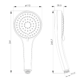 Лійка ручного душа IMPRESE IMPRESE f03600101BD, хром Фото - 1