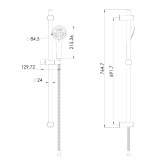 Душевой гарнитур IMPRESE MODUS f03808210SR, черный матовый Фото - 1