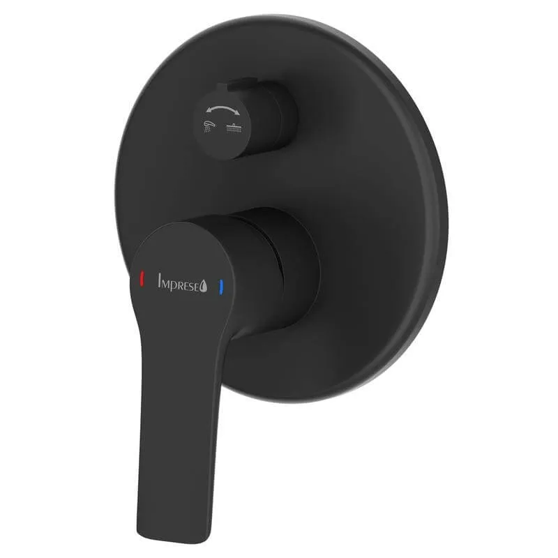 Смеситель для скрытого монтажа Imprese Kucera, черный матовый (f04603410AA) Фото - 2