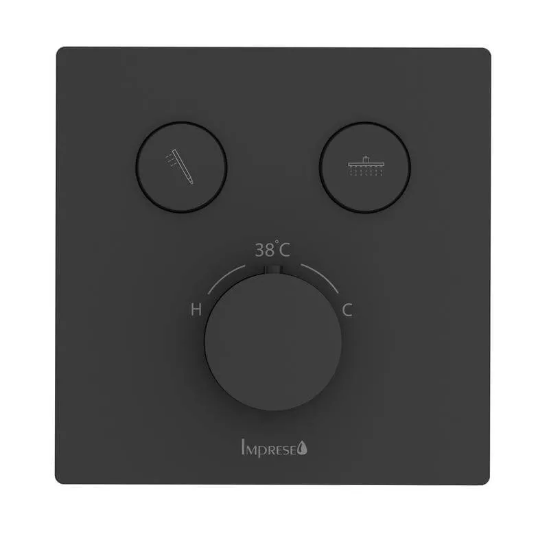 Смеситель для скрытого монтажа Imprese Judit Click, черный матовый (f04610810AE) Фото - 2