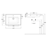 Тумба с умывальником IMPRESE LASKA f3207W, белый Фото - 2