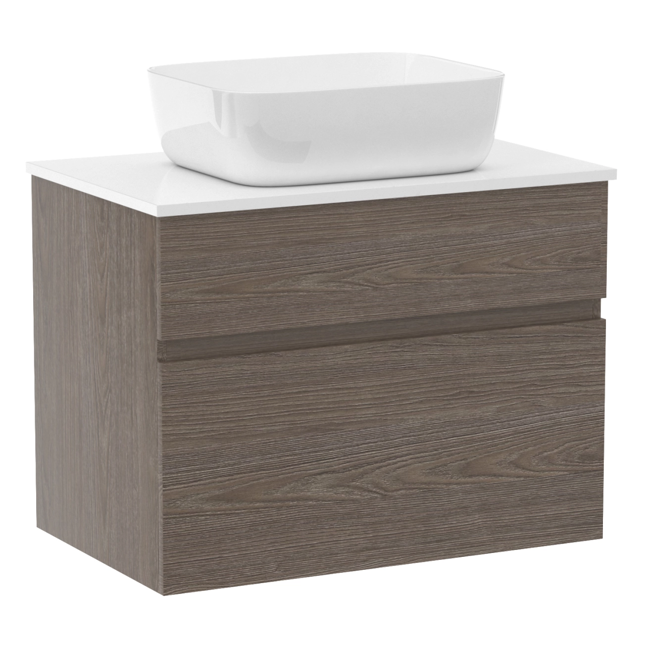 Тумба с умывальником IMPRESE BLATNA L f32108Dr (80 см, ильм бергамо, подвесная)
