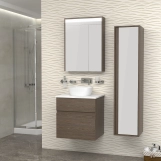 Тумба с умывальником IMPRESE BLATNA L f32108Dr (80 см, ильм бергамо, подвесная) Фото - 4