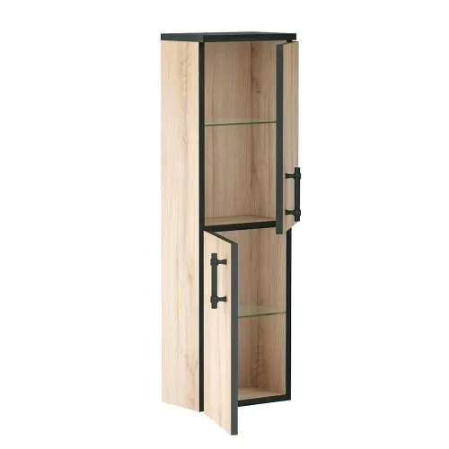 Комплект меблів IMPRESE BLACK EDGE 70 см дуб f32117OK(3) (тумба підвісна + умивальник накладний + пенал підвісний) Фото - 7