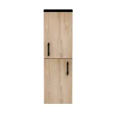 Комплект меблів IMPRESE BLACK EDGE 70 см дуб f32117OK(3) (тумба підвісна + умивальник накладний + пенал підвісний) Фото - 6