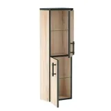 Комплект меблів IMPRESE BLACK EDGE 70 см дуб f32117OK(3) (тумба підвісна + умивальник накладний + пенал підвісний) Фото - 7