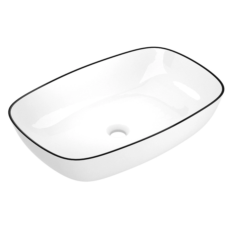 Умивальник IMPRESE BLACK EDGE 60х38 см (i11098)