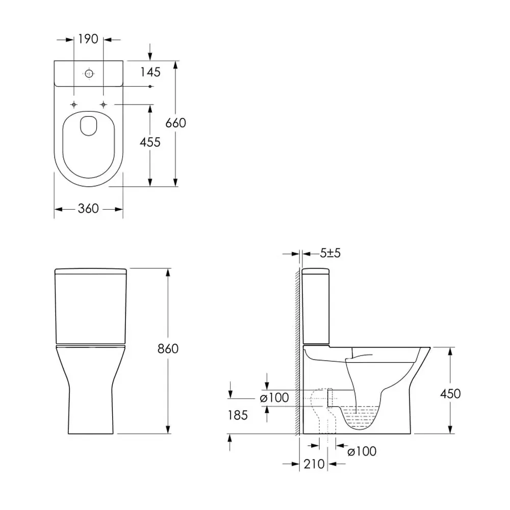 Подвесной унитаз Imprese Jess Rimless, сиденье Duroplast Slim Slow-closing (i11330) Фото - 1