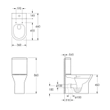 Подвесной унитаз Imprese Jess Rimless, сиденье Duroplast Slim Slow-closing (i11330) Фото - 1